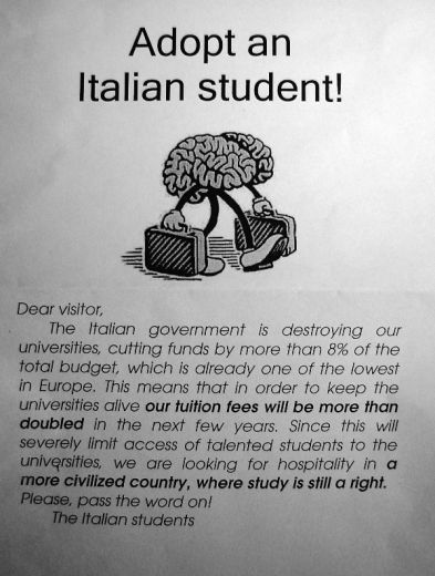 adotta uno studente italiano